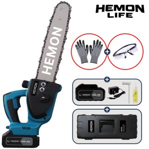 헤몬 무선 전기톱 30cm 충전식 체인톱 풀세트