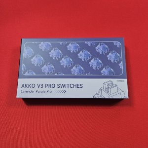 Akko 아코 키보드 스위치 라벤더퍼플 V3 Pro 정품패키지 45EA 택타일