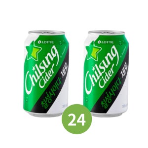 칠성사이다 제로 355ml x 24 뚱캔 제로칼로리