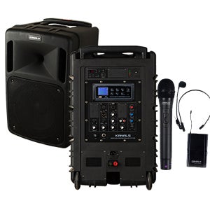 카날스 BK-882N 300W 이동식 앰프 스피커 무선마이크2개 행사용 강의용