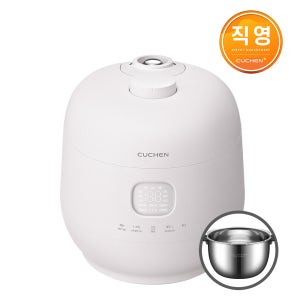 쿠첸 브레인 블라썸화이트 풀스텐 듀얼프레셔 6인용 IH전기압력밥솥 CRH-TWS0610BW