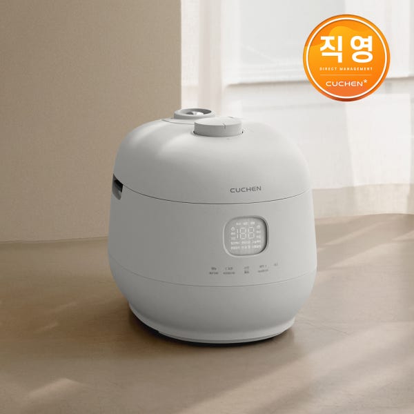 쿠첸 브레인 퓨어화이트 풀스텐 듀얼프레셔 6인용 IH전기압력밥솥 CRH-TWS0610MW