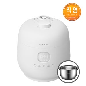 쿠첸 브레인 퓨어화이트 풀스텐 듀얼프레셔 10인용 IH전기압력밥솥 CRH-TWS1010MW