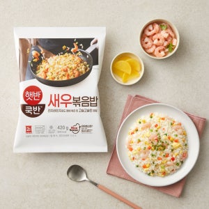 햇반 쿡반/쿡밥 새우볶음밥420g, 8개