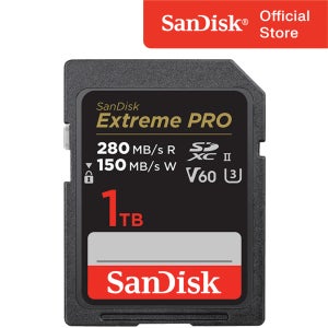 샌디스크 SD카드 익스트림 프로 V60 MLC 캐논 소니 외장 메모리카드 1TB