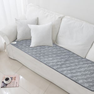 한일온열기 탄소매트 쇼파용 전기 쇼파 소파 방석 온열 매트 장판 카본 전자파차단 엉뜨 3인용 50x140 그레이