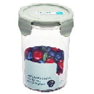 셰프웨어 비스프리 클리어 플러스 밀폐 원형 630ml 항균 실리콘 트라이탄 찬통 용기