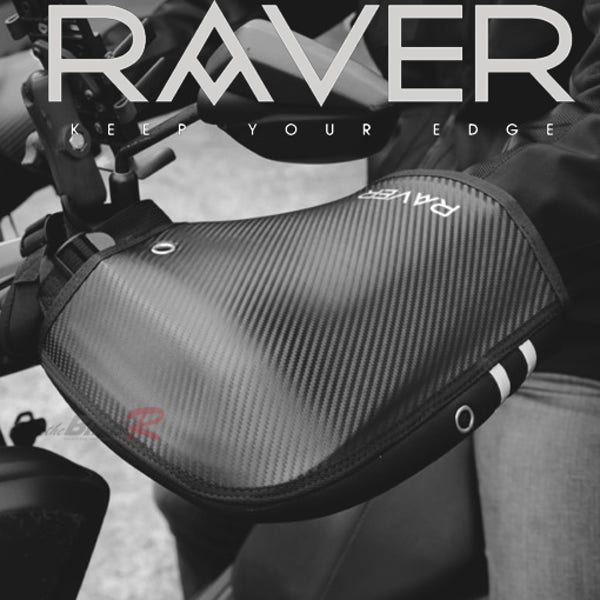 RAVER 방한토시 카본EVA F타입 오토바이 방한 겨울 레이버 핸들토시