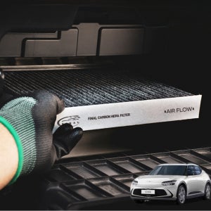 [호환]파이널 현대 제네시스 더 뉴 GV60 자동차 차량용 활성탄 에어컨 필터 A17