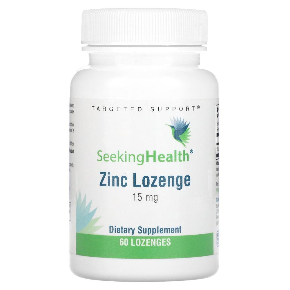 Seeking Health <b>옵티멀 아연</b> 징크 zinc 사탕 60정