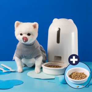 페키움 강아지 고양이 자동 급식기 도자기 밥그릇 PKM-010