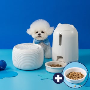 페키움 강아지 고양이 애견 자동 정수기 급식기 음수대 급수기 기획세트