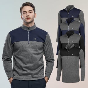 남성 집업티 겨울 작업복상의 등산 긴팔 티셔츠 남자 등산복 (SY23LT081M)
