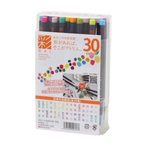 아카시아 캘리그라피 붓펜 30색세트 CA200-30V/ 수채모필