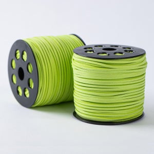 마스크스트랩끈 diy 대량 스웨이드끈 라이트그린 2.5mm 90m 10개