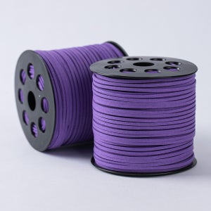 마스크스트랩끈 diy 대량 스웨이드끈 바이올렛 2.5mm 90m 10개