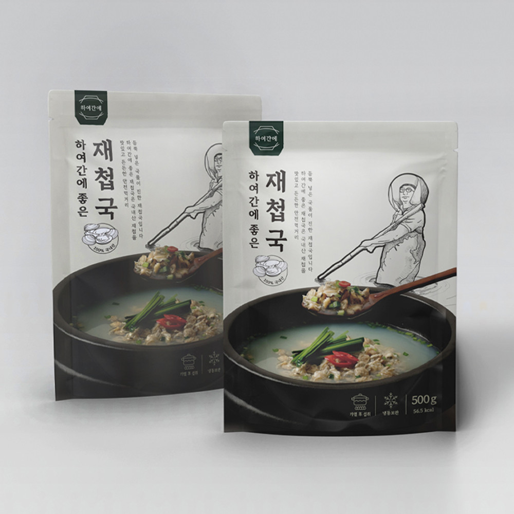 하첩국 간에좋은 하동 섬진강 재첩국