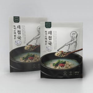 [10+1] 하첩국 간에좋은 국내산 하동 섬진강 재첩국 500g