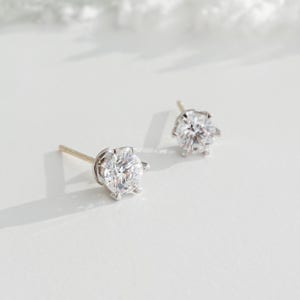 랩그로운 다이아 귀걸이 1부 다이아몬드 1캐럿