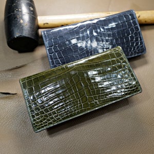 여성용 장지갑 헹롱사 유광 악어가죽 와니 지갑