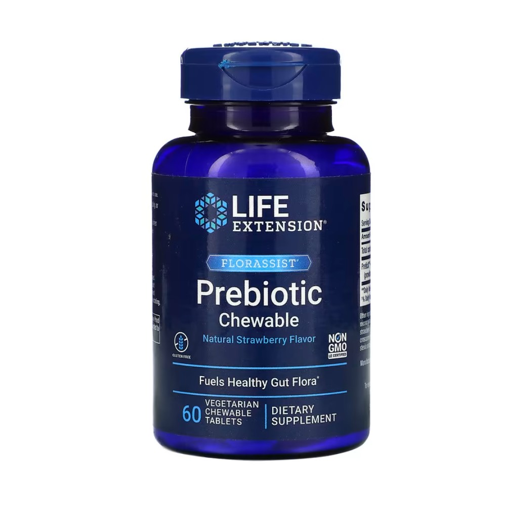 라이프 익스텐션 <b>프리바이오틱 츄어블</b> 60정 딸기맛