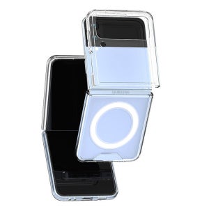 2배자력 맥세이프 투명 케이스 클리어 하드 갤럭시Z 플립3