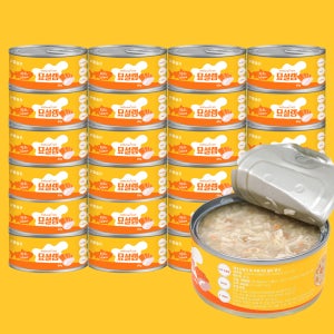 묘설렘 엘라이신 고양이캔 닭가슴살+연어, 80g, 24개