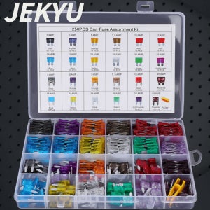 자동차 차량용 휴즈 퓨즈 카휴즈 대형/소형(ATO/Mini) 250Pcs 세트 신형