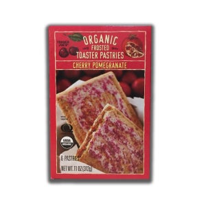 트레이더조 유기농 토스트 페이스트리 체리 석류 6개입 312g