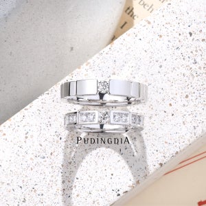 (아테르) 천연 1부 다이아몬드 결혼반지 커플링 디자인 웨딩주얼리 (남+여 세트)