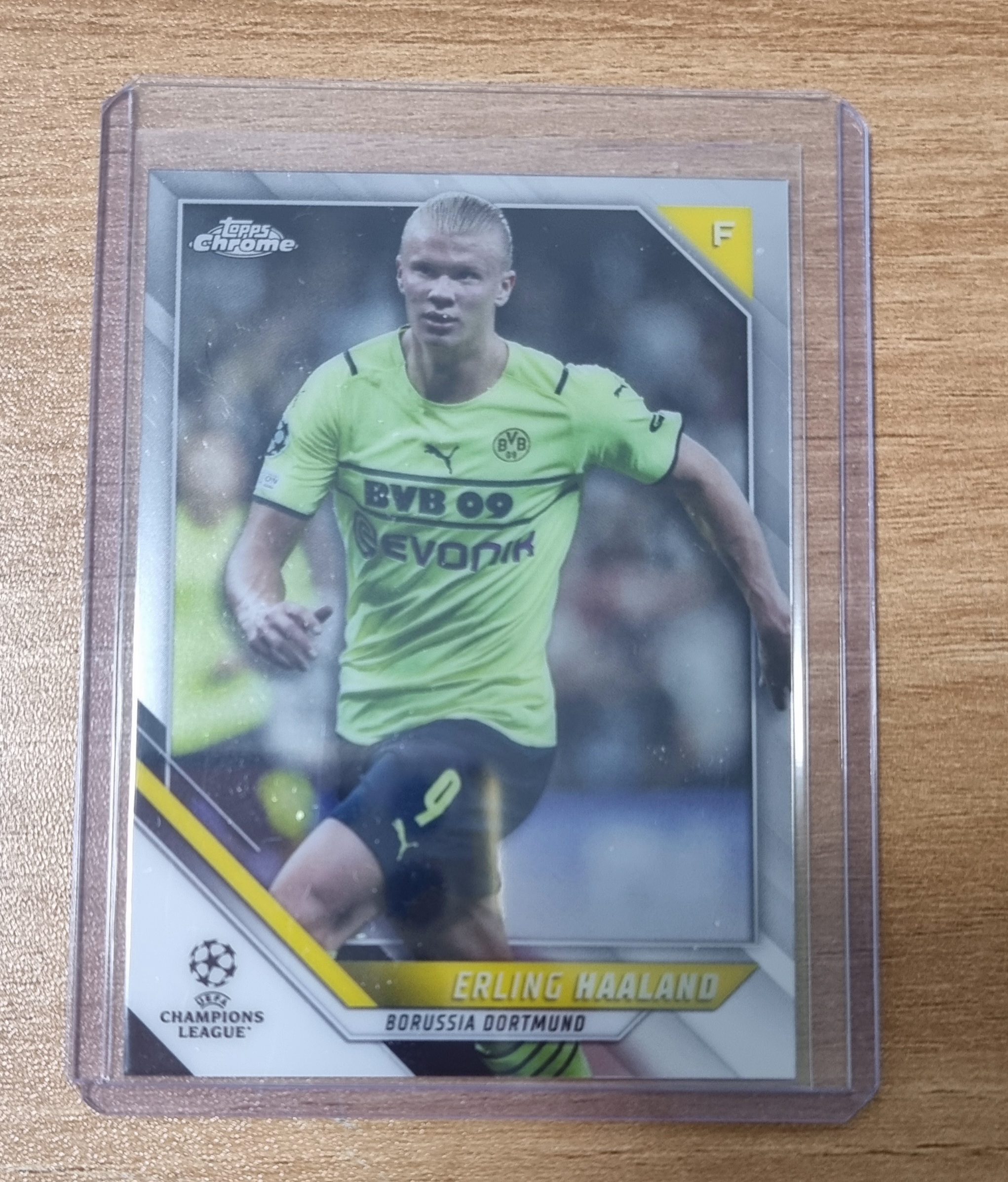 엘링 홀란드 2021-22 Topps Chrome UEFA UCL No-1 홀란 축구 카드