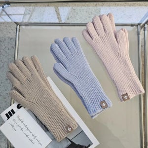 여성 겨울 니트 장갑 스마트폰터치 손가락 장갑