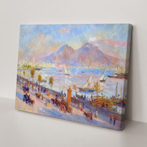 단 르누아르-나폴리 항구의 저녁 명화 캔버스액자 인테리어 12호 [60.6x45.5cm]