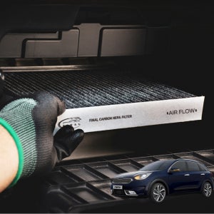 [호환]파이널 기아 자동차 차량용 더뉴 니로 EV 하이브리드 플러스 활성탄 에어컨 필터 A11