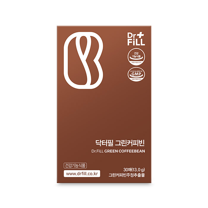 닥터필 그린커피빈 간편 다이어트 필름 체지방 감소 영양제 <b>클로로겐산</b> 30매 x 1케이스