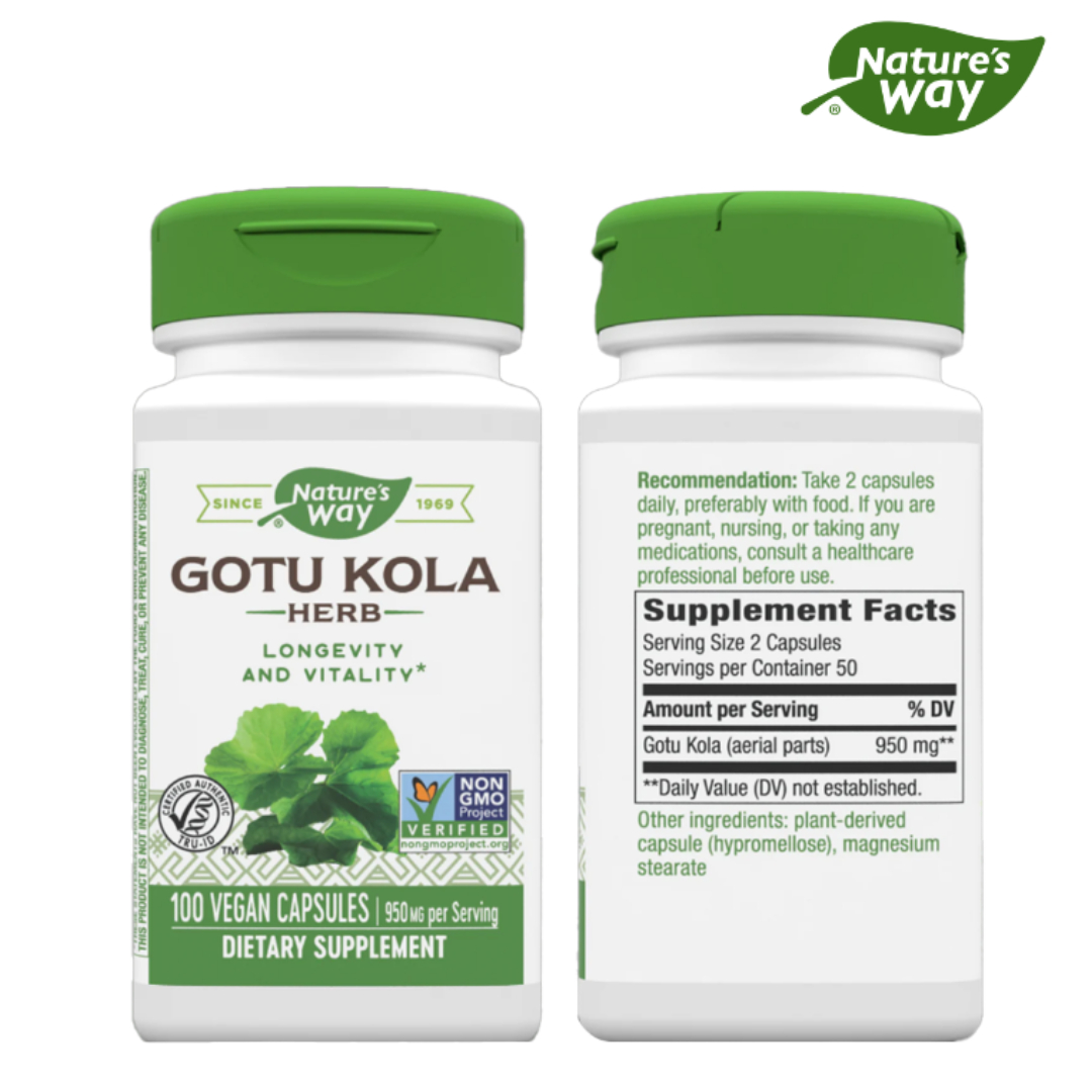 고투콜라 허브 네이쳐스웨이 950mg 병풀 추출물 Gotu Kola Herb 100캡슐