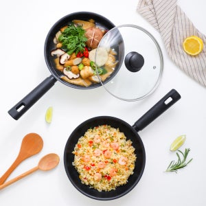 시샘 혼쿡팬 후라이팬 궁중팬 유리뚜껑 3종세트 웍 인덕션 자취템 22cm