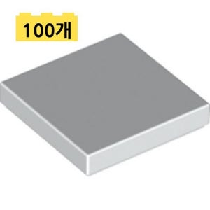 레고부품 3068b 화이트 타일 100개 Tile 2x2 306801
