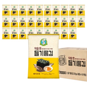 [성경김본사] 지도표 직접 짠 들기름 전장김 20g, 30개