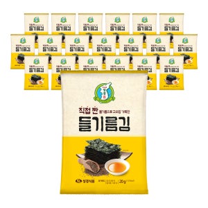 [성경김본사] 지도표 직접 짠 들기름 전장김 20g, 20개