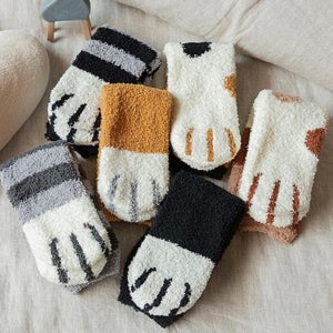 수족냉증양말 고양이발수면양말 고양이 동물 임산부 귀여운