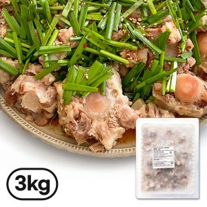 [5분완성] 삼춘네 삶은 소꼬리 알꼬리 소꼬리찜 수육 꼬리곰탕 캠핑음식 3kg, 1개