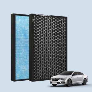 [호환]파이널 르노 삼성 자동차 차량용 SM6 프리미엄 플러스 활성탄 에어컨 필터 PM0.3 P23