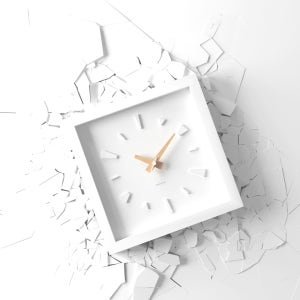 바나나벽걸이시계 시간의조각