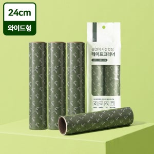 초강력 사선컷팅 와이드 테이프크리너 90회 리필 4개
