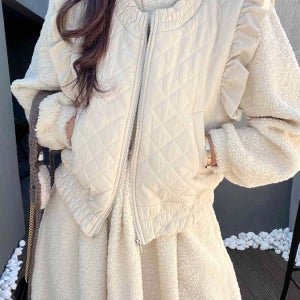 [무배] 경량 패딩 누빔 조끼 러블리 퀄팅 재킷 [메다모드]