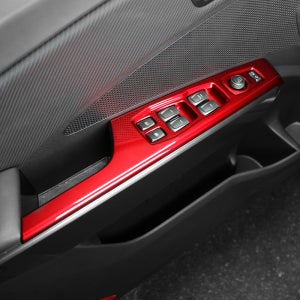 더뉴 티볼리 튜닝 레드 몰딩 윈도우 스위치 커버 용품