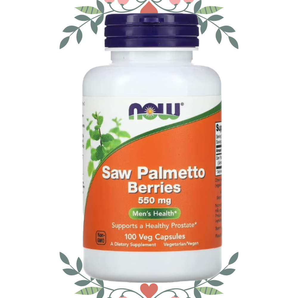 나우푸드 <b>쏘팔메토 베리 550mg</b> 100정 소팔메토