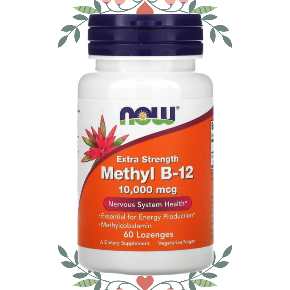 나우푸드 <b>메틸코발라민</b> 비타민 <b>B12</b> <b>10000mcg</b> 사탕정제 60정