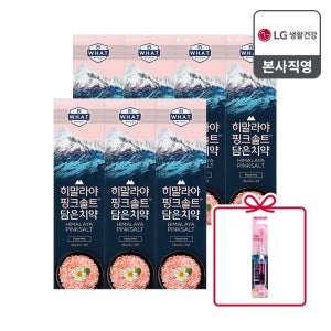 히말라야 핑크솔트 플로럴민트 튜브치약 100g 7개 + 증정